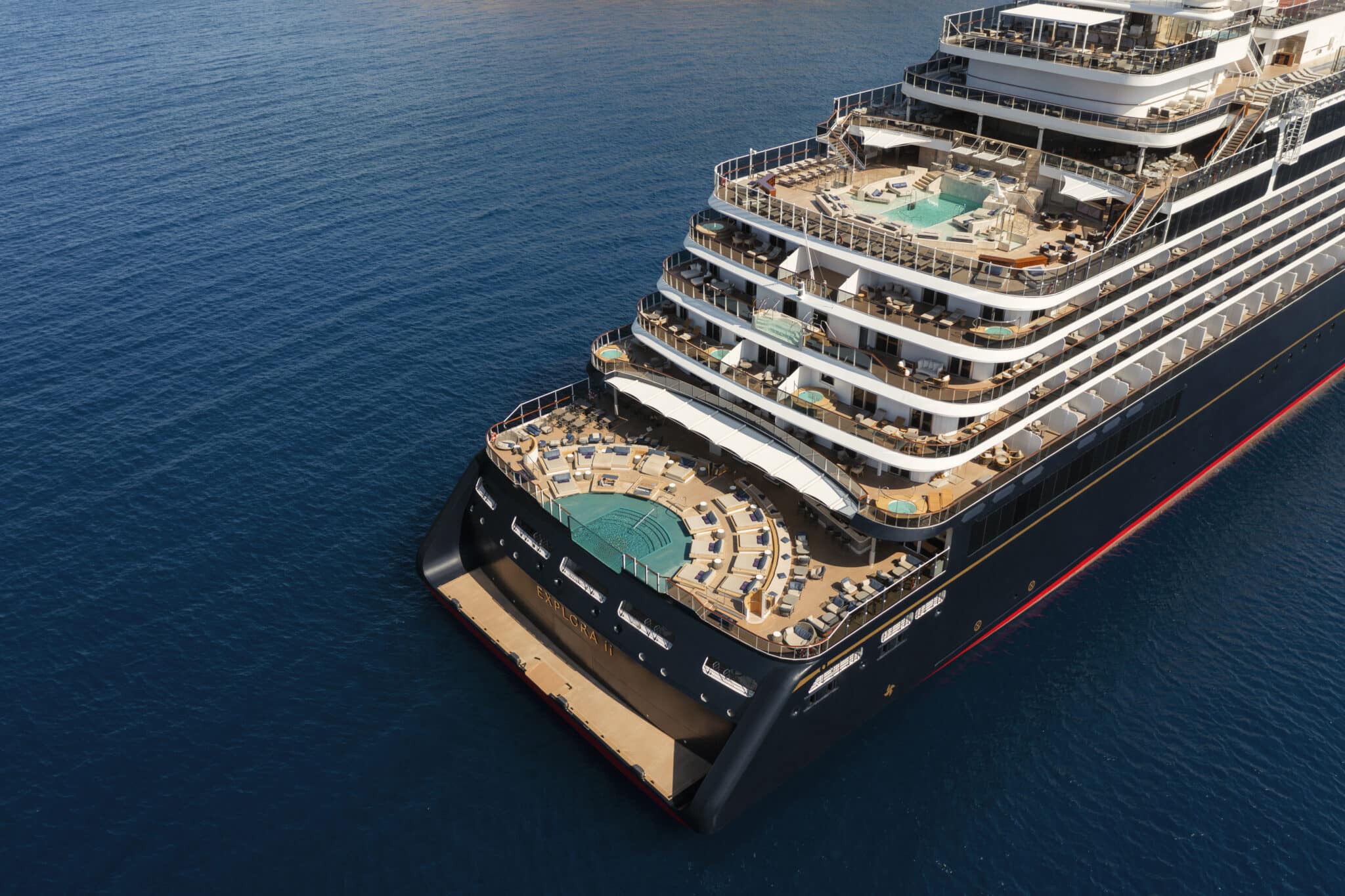 Explora Journeys luxury cruise ship at sea